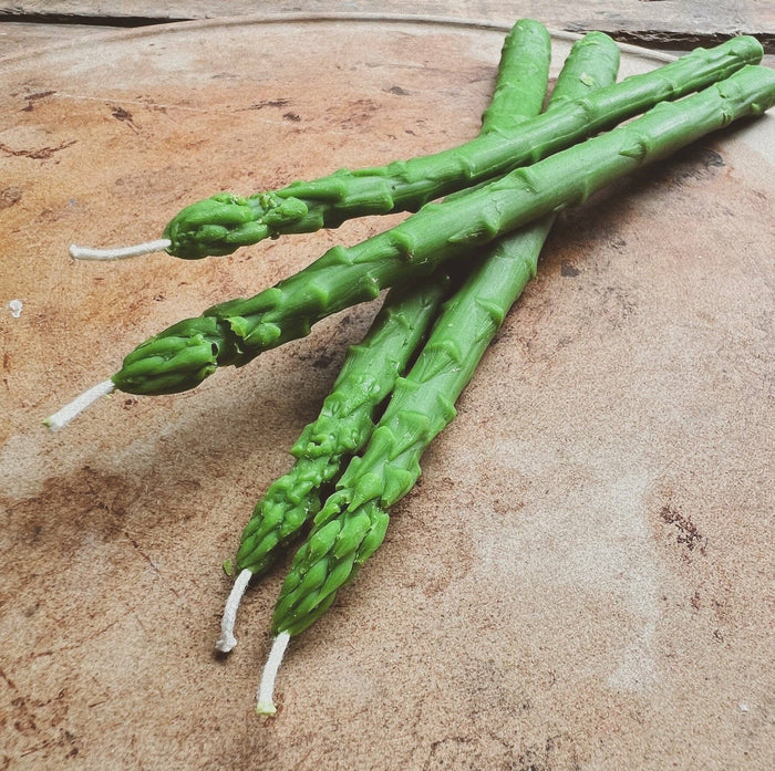 Asparagus Beeswax Candle Taper - Singles