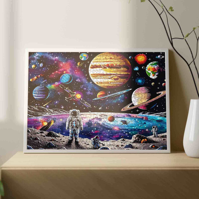 Astronaut Colorful DIY Stellar Craft Jigsaw Puzzle