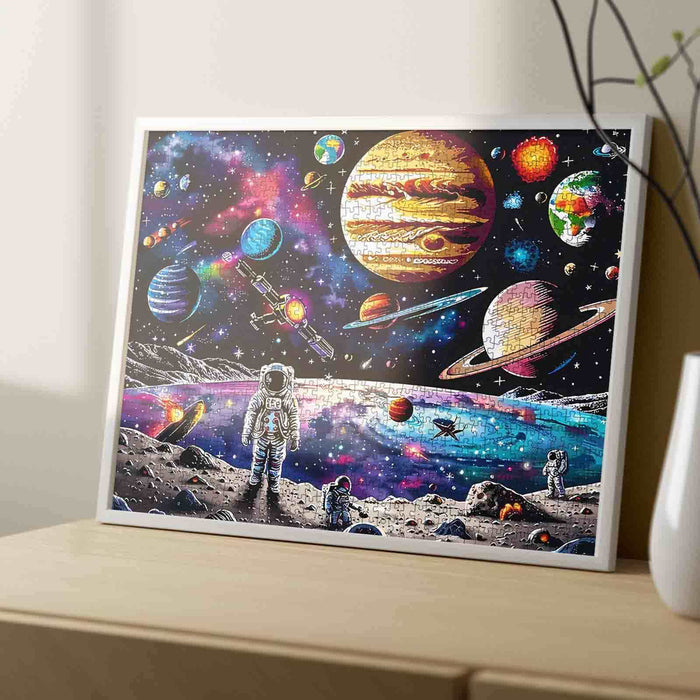 Astronaut Colorful DIY Stellar Craft Jigsaw Puzzle