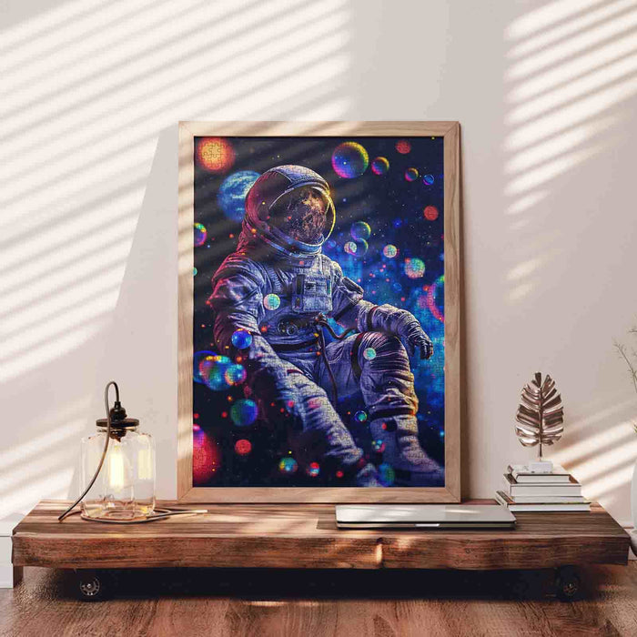 Astronaut Looking at the Earth Jigsaw Puzzle