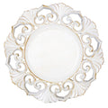 AsZamora Charger   Antique White   13"