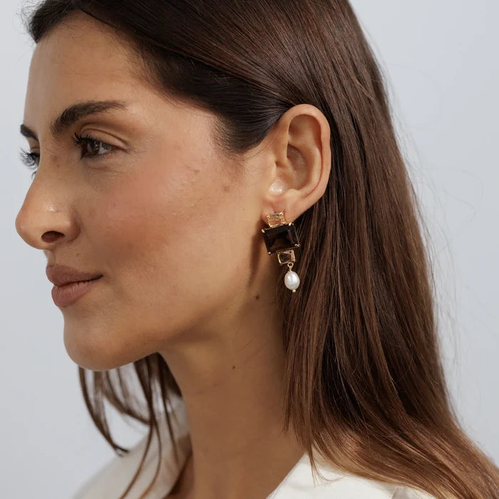 Aurelia Earring - Brown