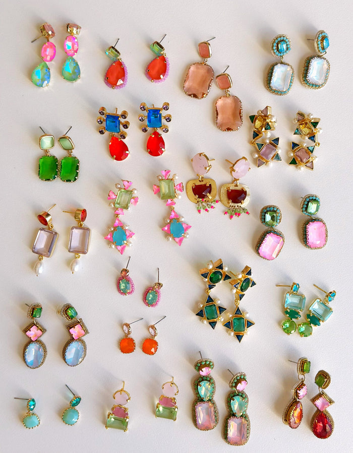 Aztec Emerald Earrings