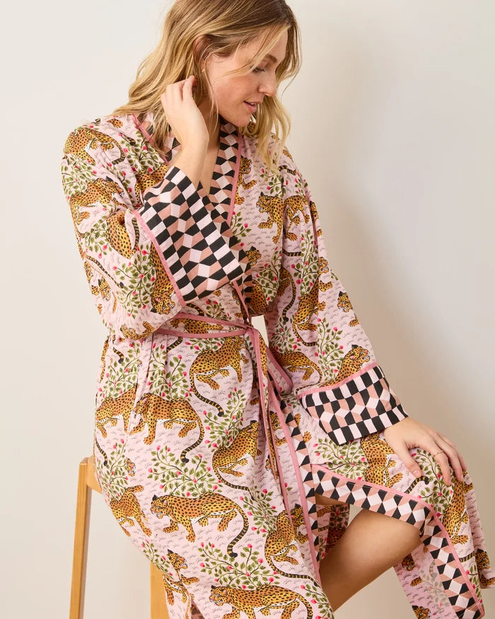 Bagheera Blush Robe by Printfresh