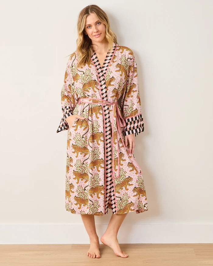 Bagheera Blush Robe by Printfresh