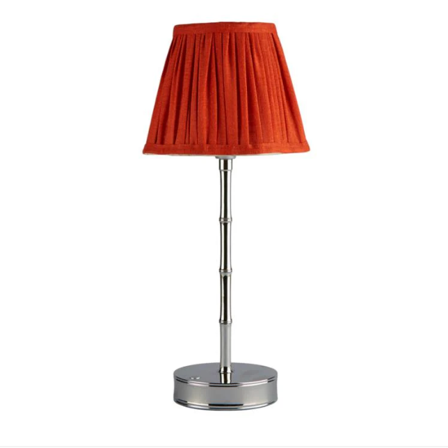 Bamboo Lamp Base , Silver