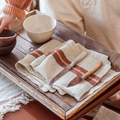 Banks Stripe linen napkins by Libeco