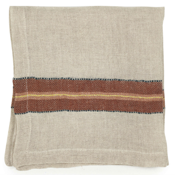 Banks Stripe linen napkins by Libeco