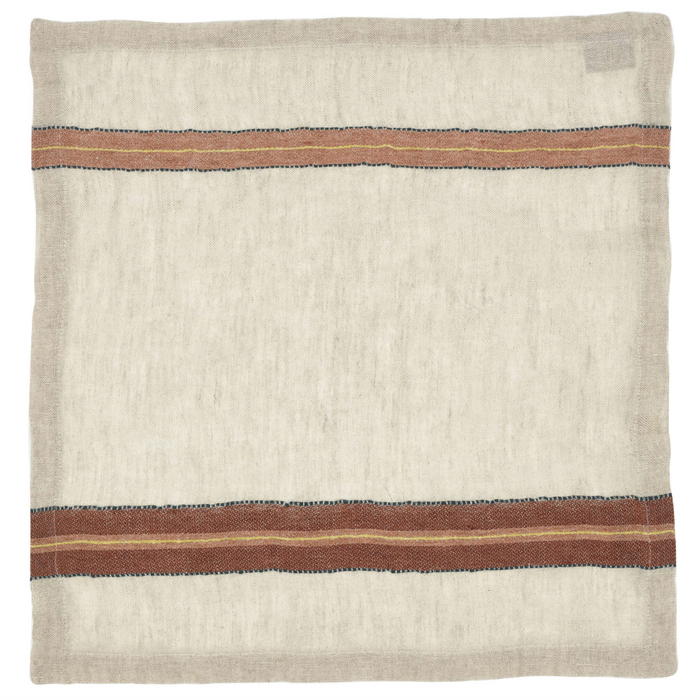 Banks Stripe linen napkins by Libeco