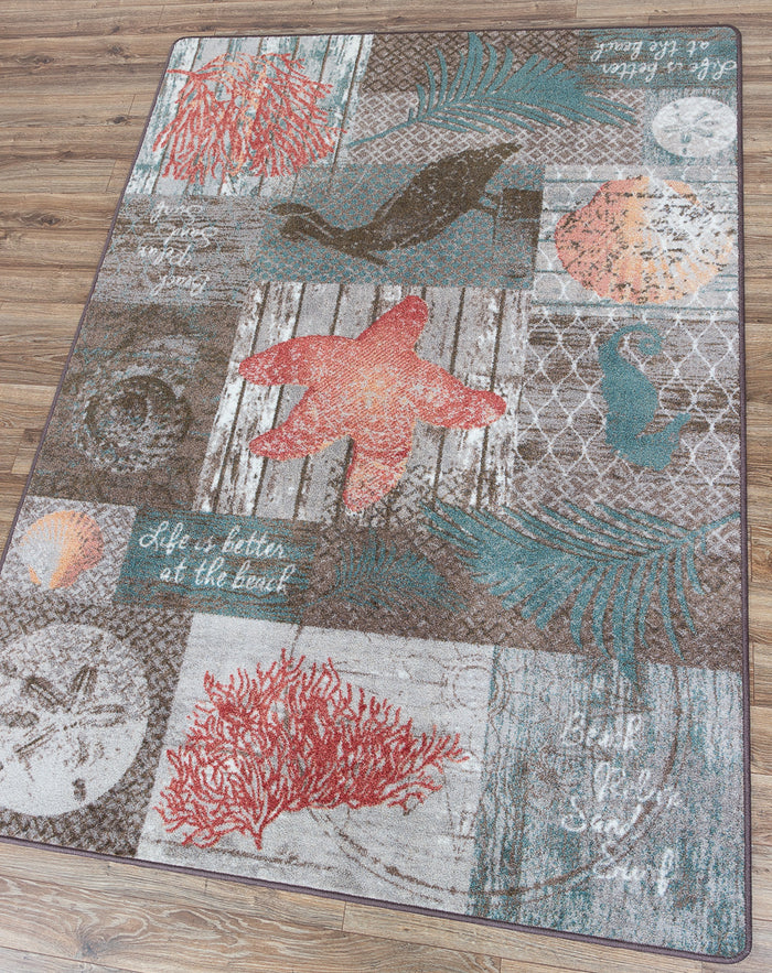 Beach Blocks Rug • Coastal Compass Home Decor
