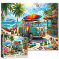 Beach Camper Surf Adventure Jigsaw Puzzle