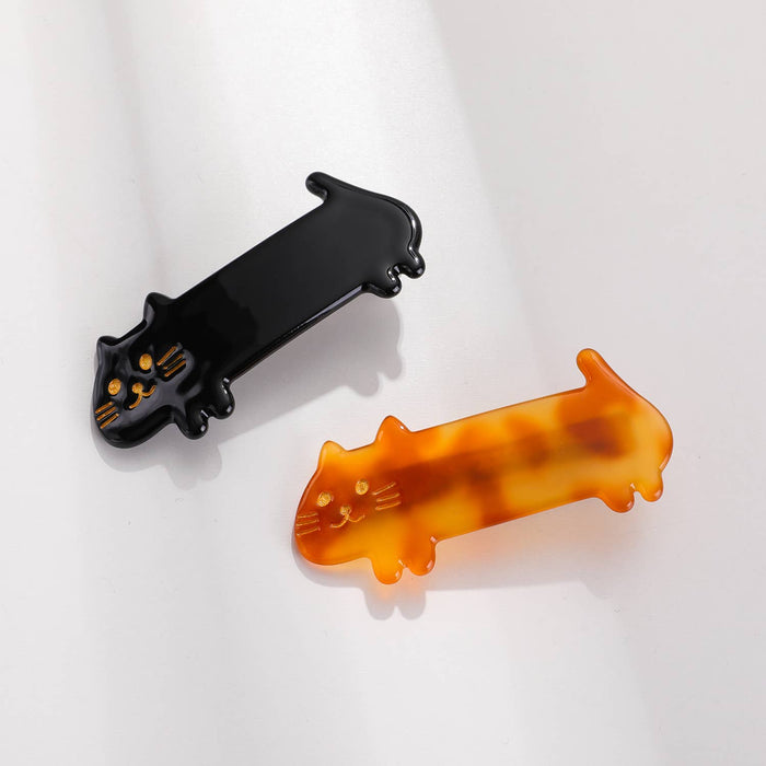 Beau | Small Cat Loaf Barrette Hair Clip (Set of 2): Assorted