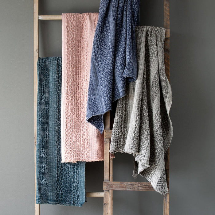 Waffle Weave Throw Blanket • Coastal Compass Home Decor