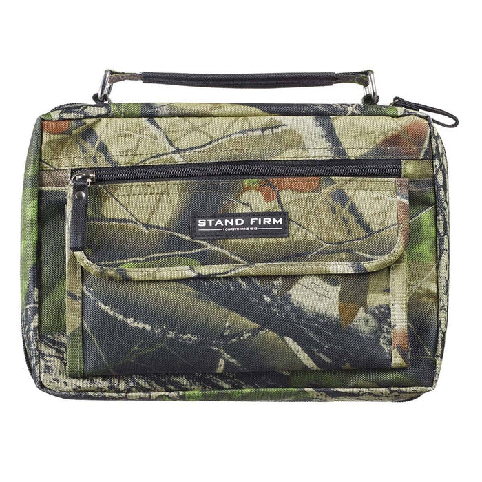 Bible Cover Organizer Camouflage Stand Firm 1 Cor 16:13