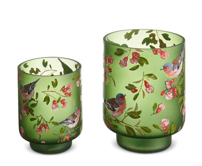 Bird Floral Pattern Containers