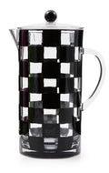 black check acrylic pitcher