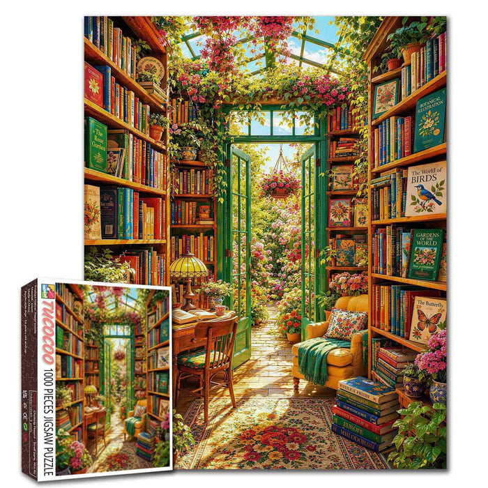 Blooming Book Nook Jigsaw Puzzle