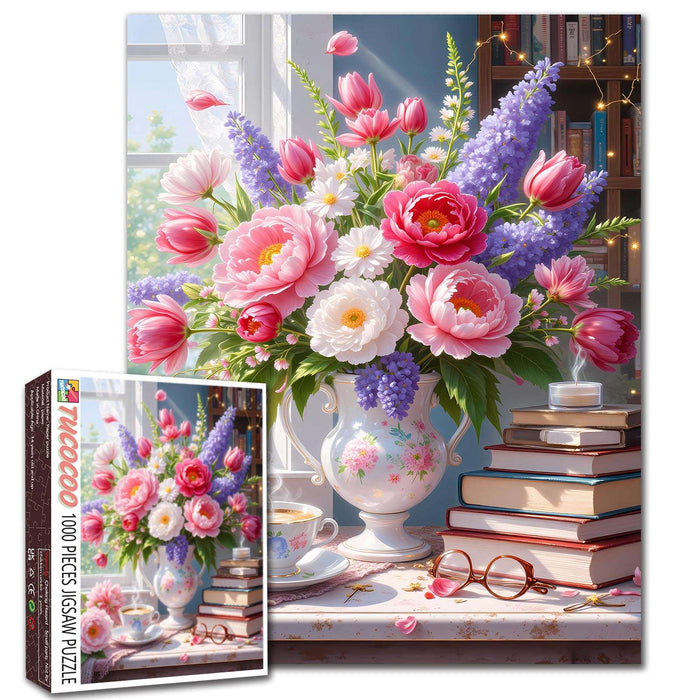 Blooming Library Morning Jigsaw Puzzle