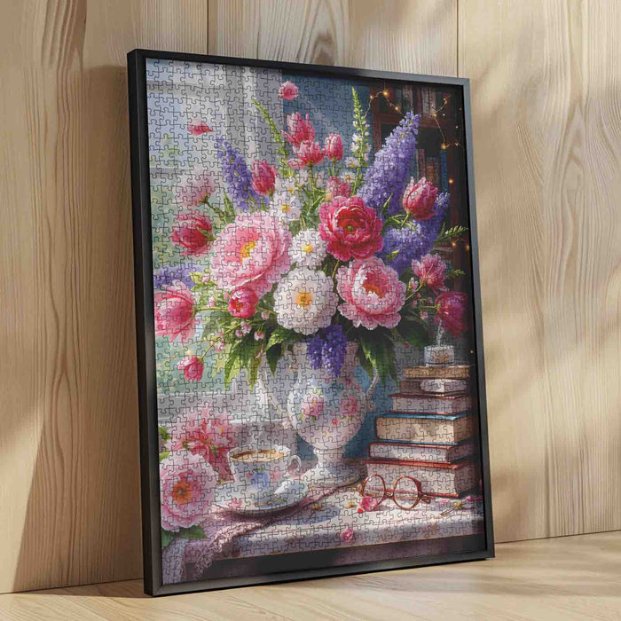 Blooming Library Morning Jigsaw Puzzle