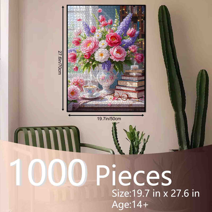 Blooming Library Morning Jigsaw Puzzle