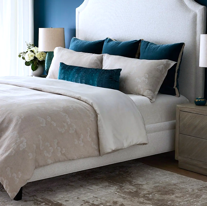 Blossom Oat duvet cover by Kevin O'Brien