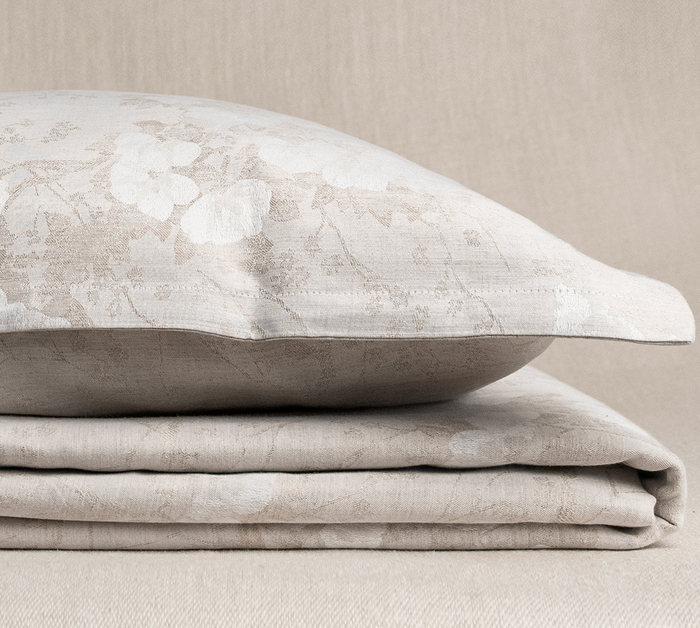Blossom Oat duvet cover by Kevin O'Brien