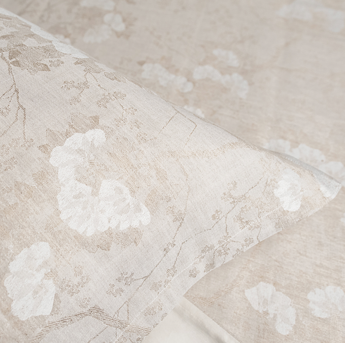 Blossom Oat duvet cover by Kevin O'Brien