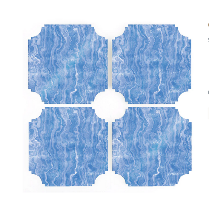 Blue Agate Coasters