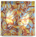Blue and Gold Vine Trinket Bowl