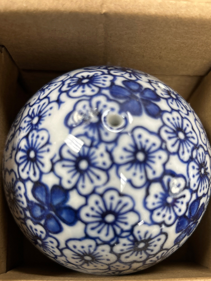 Blue and White Porcelain Orbs