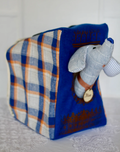 Blue Brownstone Dog House