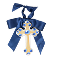 Blue Hallelujah Cross - 6"