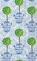 Blue Topiary Paper Guest Towels 16 pack