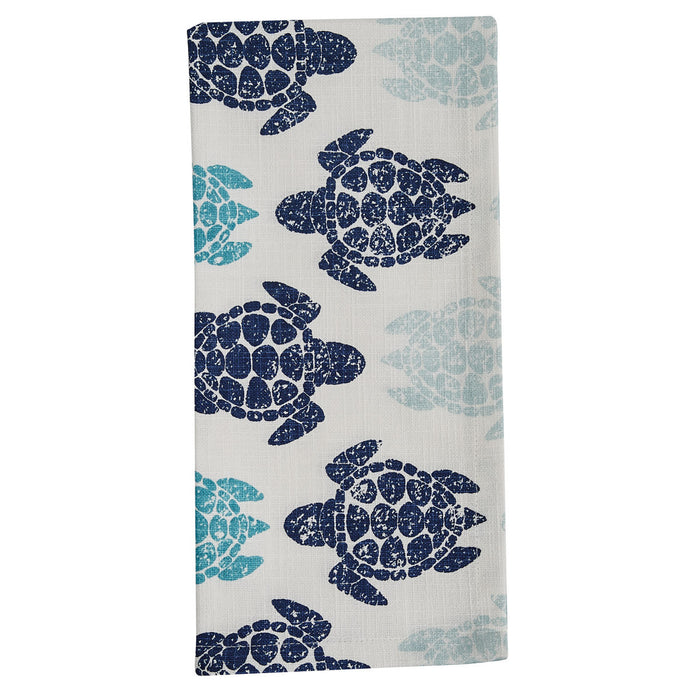 Blue Turtles Dishtowel • Coastal Compass Home Decor