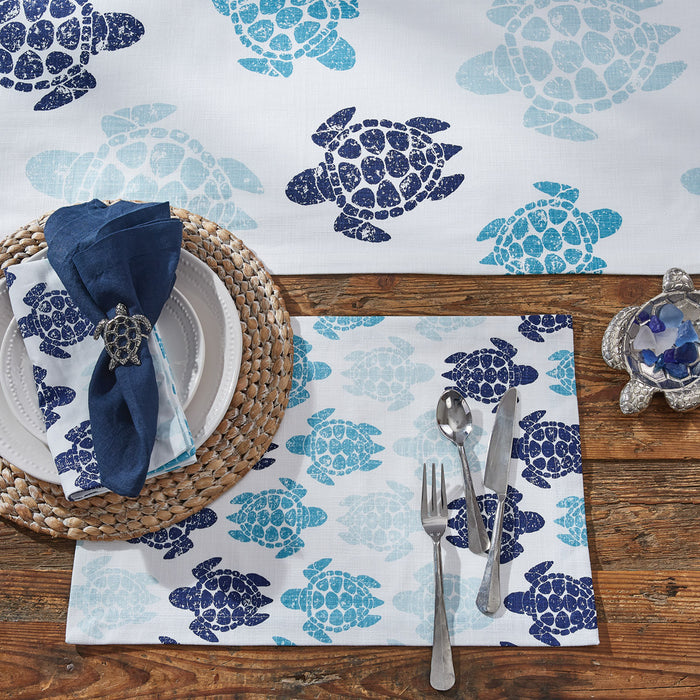 Blue Turtles Table Setting • Coastal Compass Home Decor