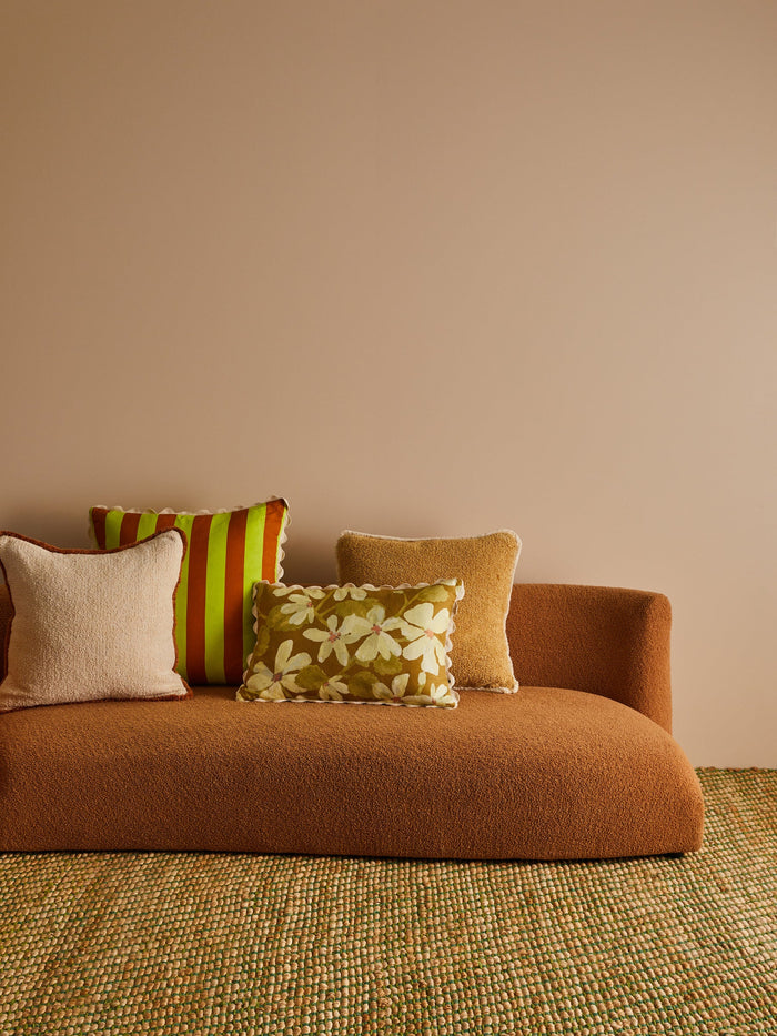 Bold Stripe Lime Cushion