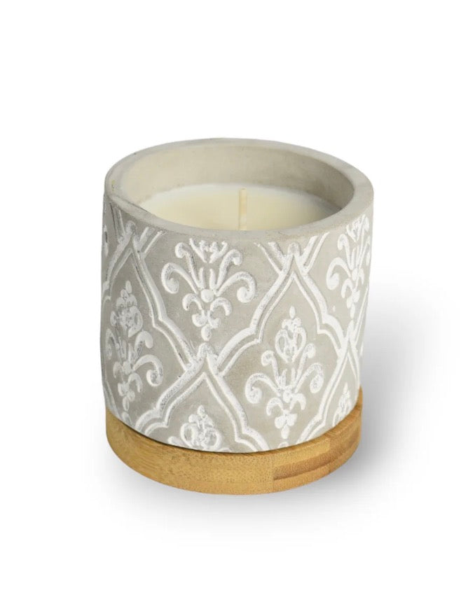 Bourbon Royalty 3oz Damask Stone Candle