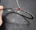 Bracelet Bangle  with Pink Tourmaline