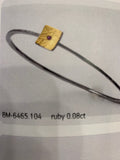 Bracelet Bangle with Ruby set in 18kt