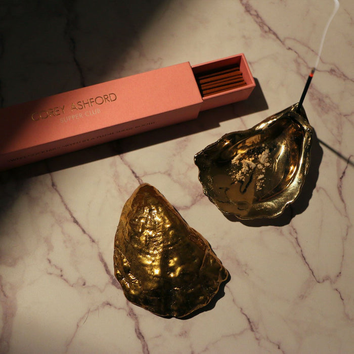 Brass Oyster Incense Holder