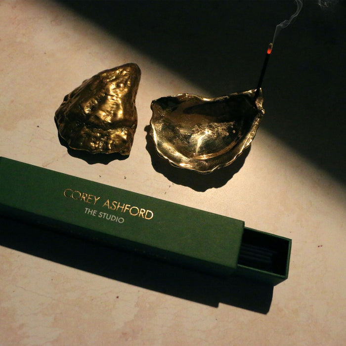 Brass Oyster Incense Holder