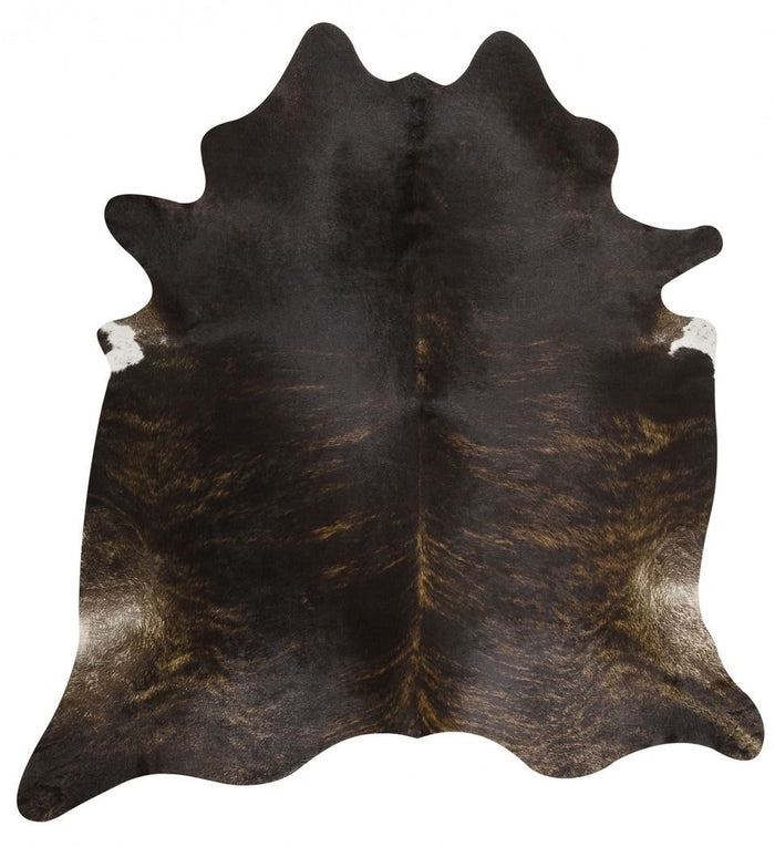 Brazilian Dark Brindle Cowhide Rug