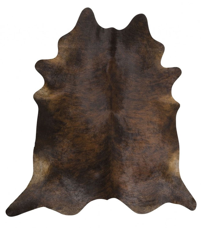 Brazilian Dark Brindle Cowhide Rug