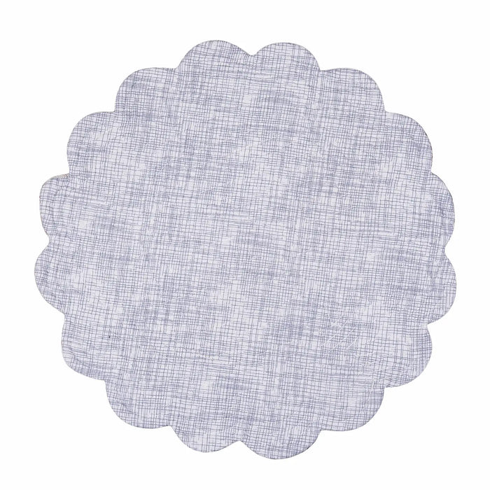 Brunswick Round Placemat Reverse - Cross stitch pattern - Coastal Compass Home Decor