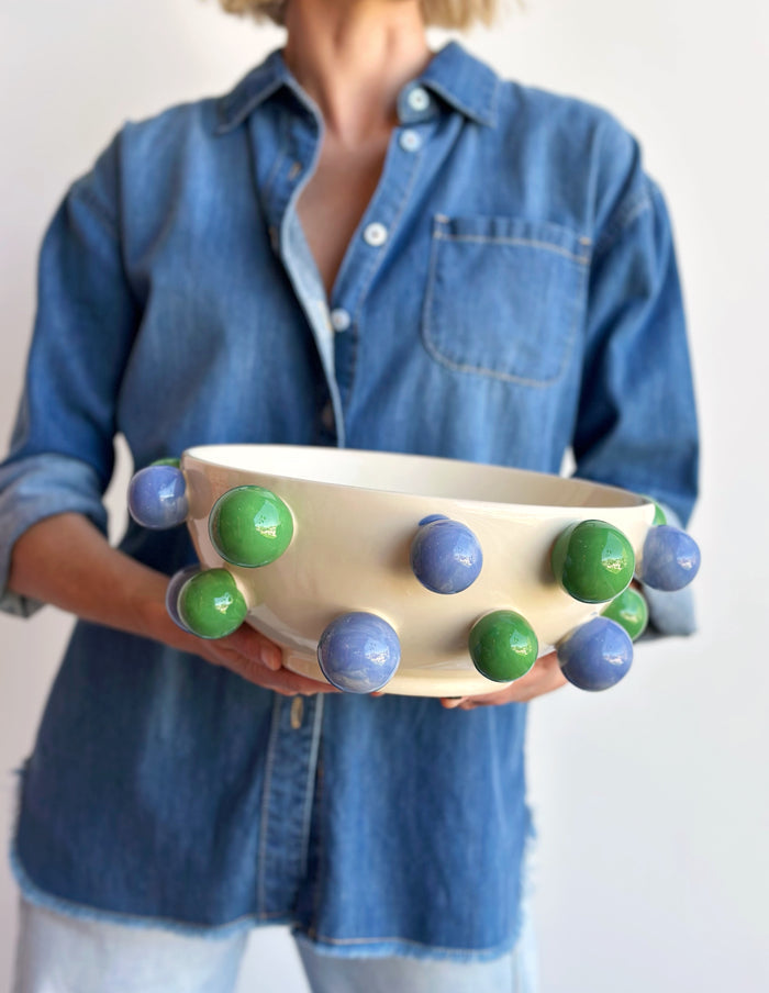 Bubble Bowl - Green and Blue