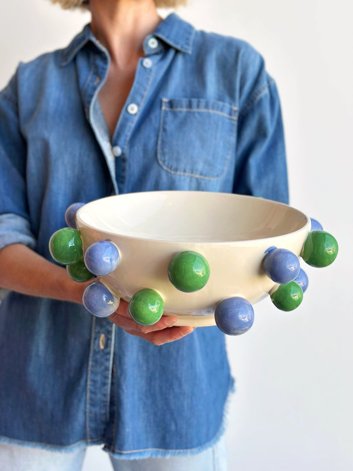 Bubble Bowl - Green and Blue