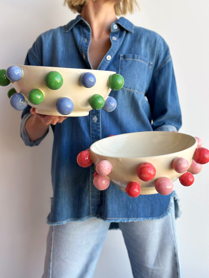 Bubble Bowl - Green and Blue