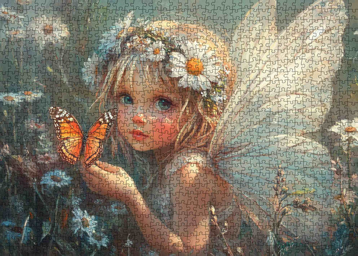 Butterfly Angel Meadow Jigsaw Puzzle