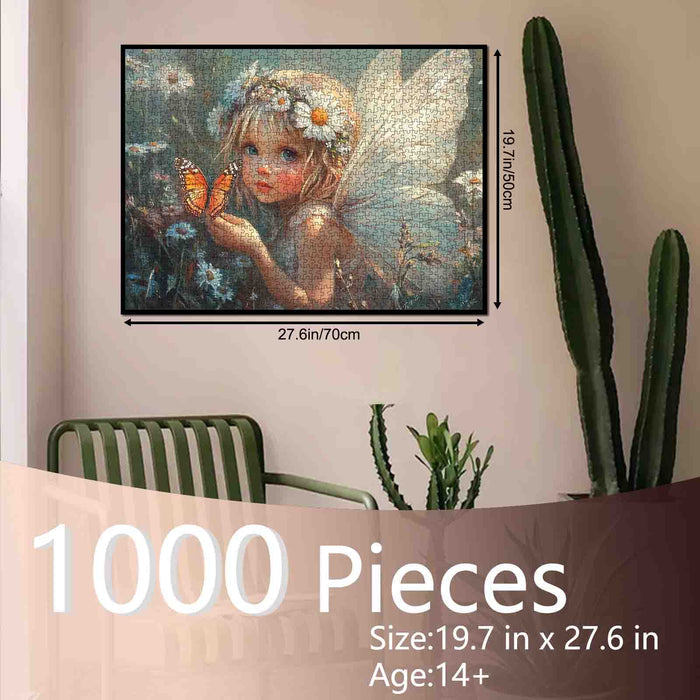 Butterfly Angel Meadow Jigsaw Puzzle