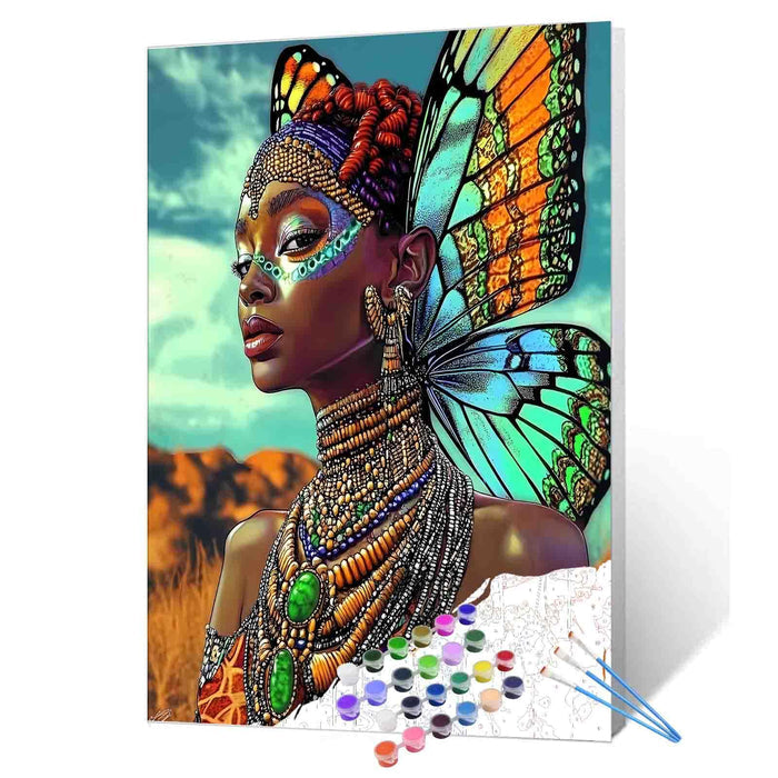 Butterfly Spirit Queen Paint by Numbers